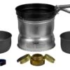 TRANGIA Sturmkocher 25-9 UL/HA - Sturmkocher-Set Groß Aus Hartanodisiertem Ultralight-Aluminium Mit Non-Stick-Pfanne