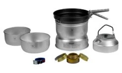 TRANGIA Sturmkocher 25-4 UL - Sturmkocher-Set Groß Aus Ultralight-Aluminium Mit Wasserkessel