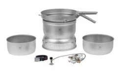 TRANGIA Sturmkocher 25-21 UL/D/GB - Sturmkocher-Set Groß Aus Ultralight-Aluminium Mit Duossal-Kochgeschirr Und Gasbrenner